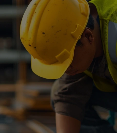 Close-up of a Construction worker